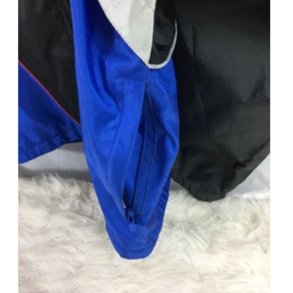 Vtg Asics Track Jacket Full ZIp Mens Black Blue - Picture 5 of 8